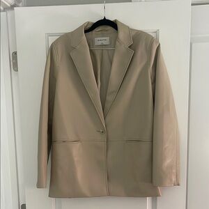 Aritzia Babaton Leather Blazer